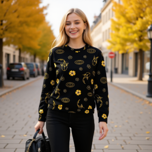 Flower / Unisex Cotton Sweatshirt | 310GSM Cotton