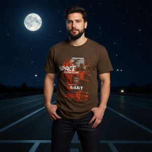 Space Adventure / Men's Cotton T-Shirt