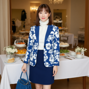 Whiteblue /  Women's Cotton Blazer
