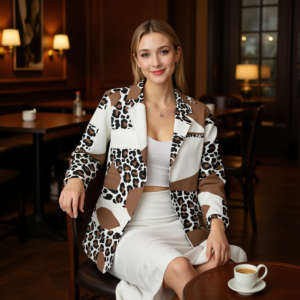 Spotted / Women's Cotton Blazer