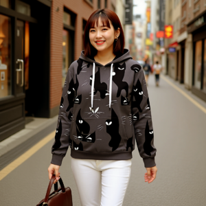 Darkbrown / Unisex Cotton Hoodie