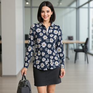 Daisies /  Women's Cotton Shirt