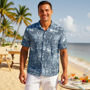 Blueflower / Men's Hawaiian Shirt
