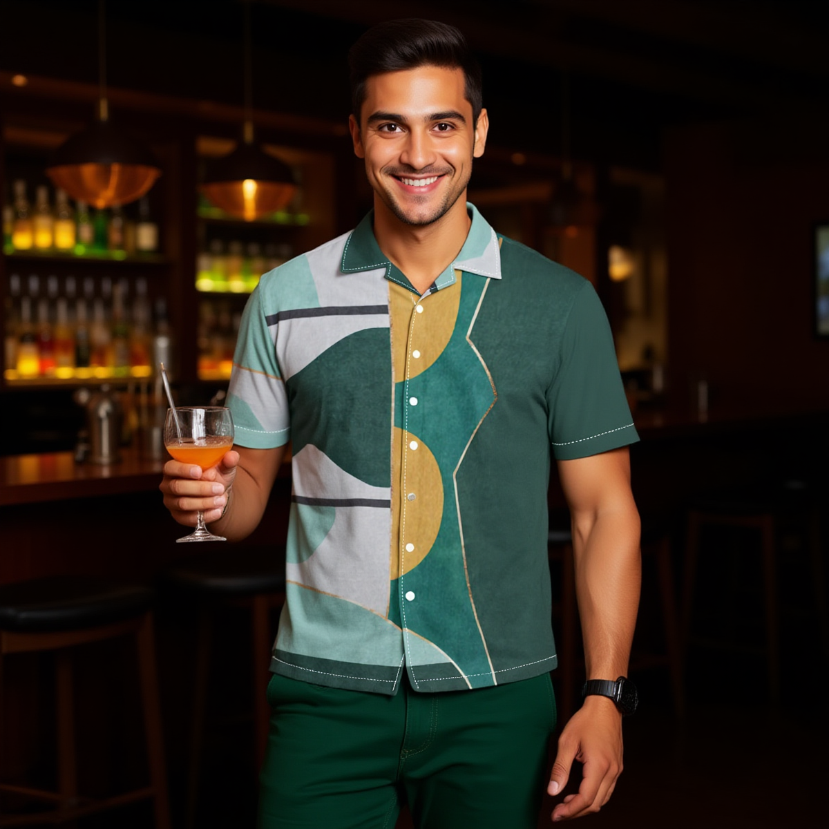 Goldgreen / Men's Hawaiian Shirt