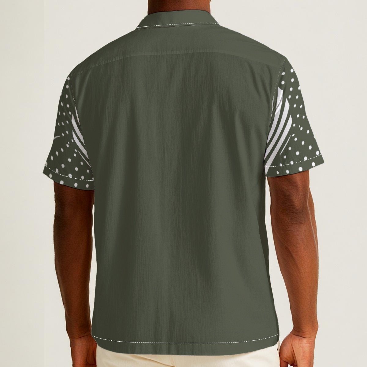 Darkgreen / Men's Hawaiian Shirt - immagine 3