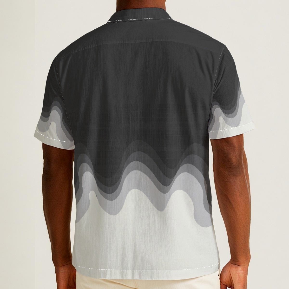 Darkgrey / Men's Hawaiian Shirt - immagine 3