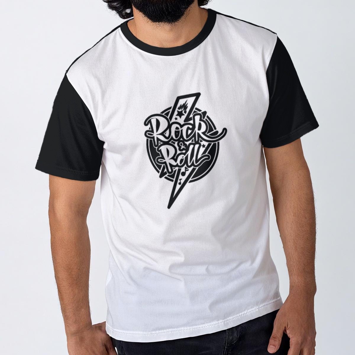 Rock and Roll / Men's Cotton T-Shirt - immagine 2