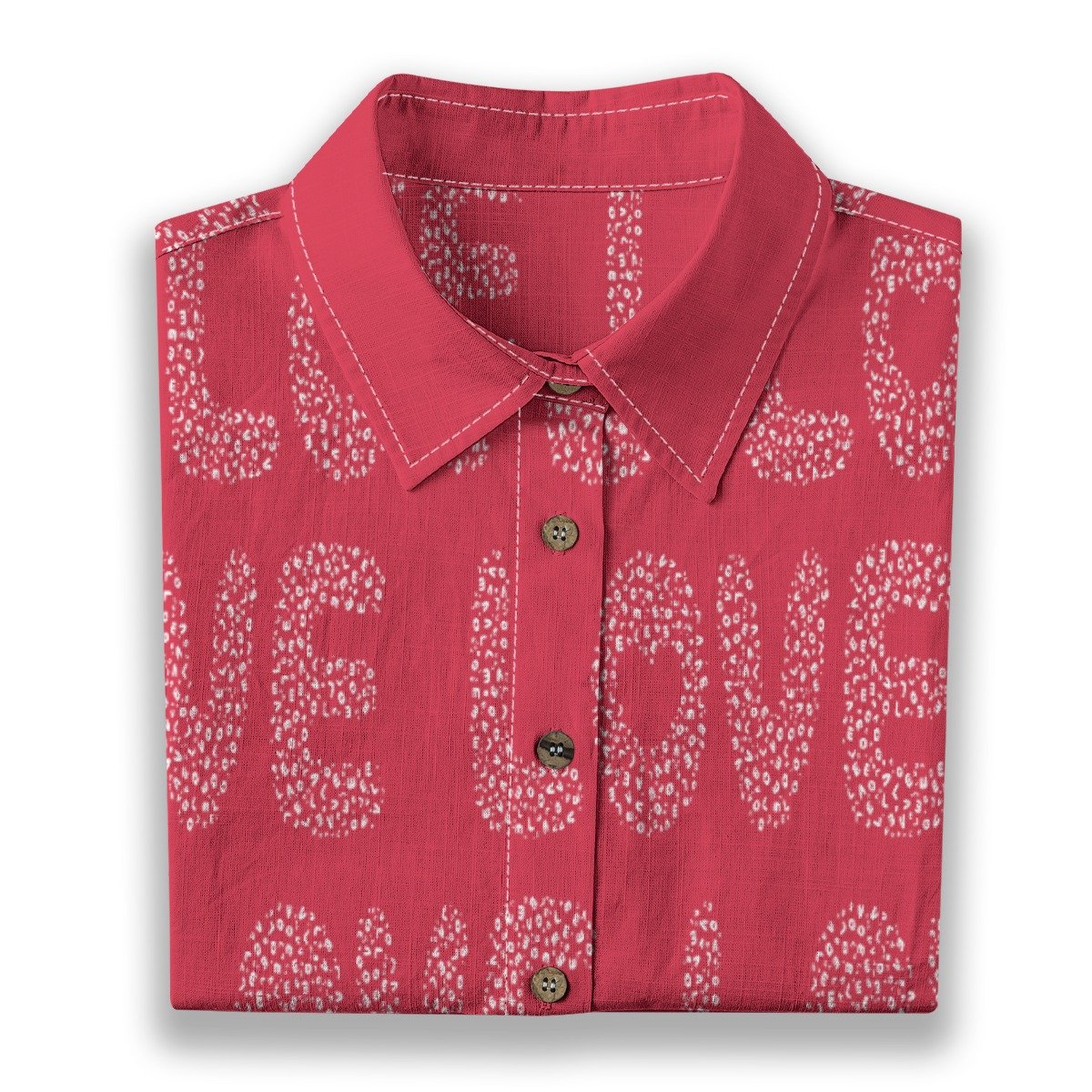 Love / Women's Cotton Shirt (short sleeves) - immagine 7
