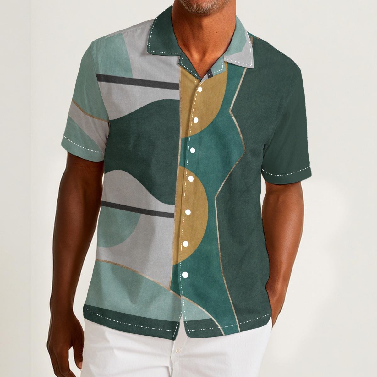 Goldgreen / Men's Hawaiian Shirt - immagine 2