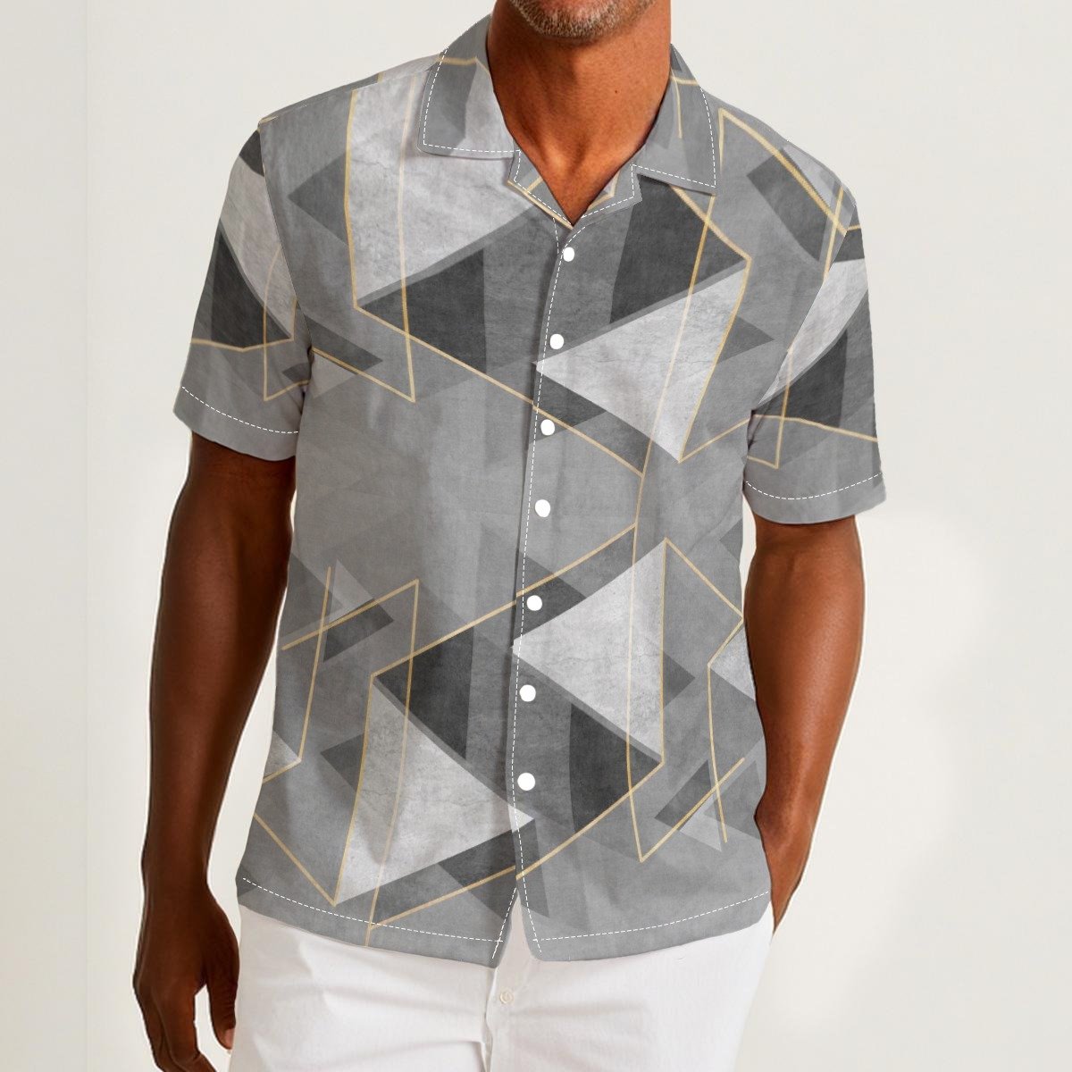 Grayblock / Men's Hawaiian Shirt - immagine 2