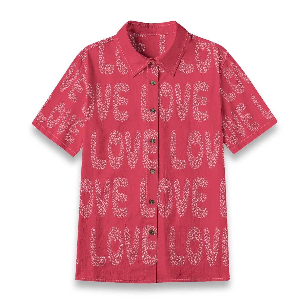 Love / Women's Cotton Shirt (short sleeves) - immagine 2