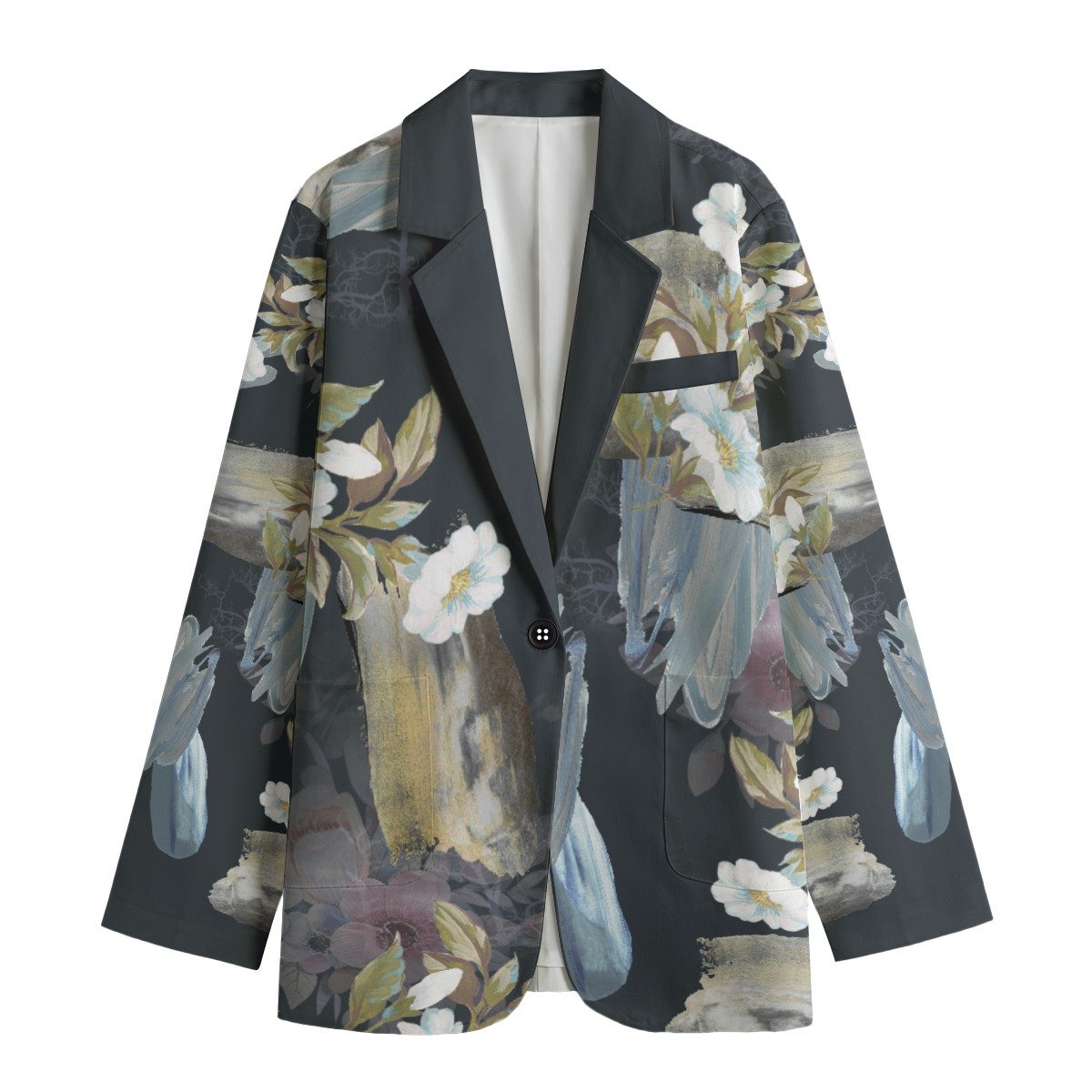 Blackflowers / Women's Cotton Blazer - immagine 2