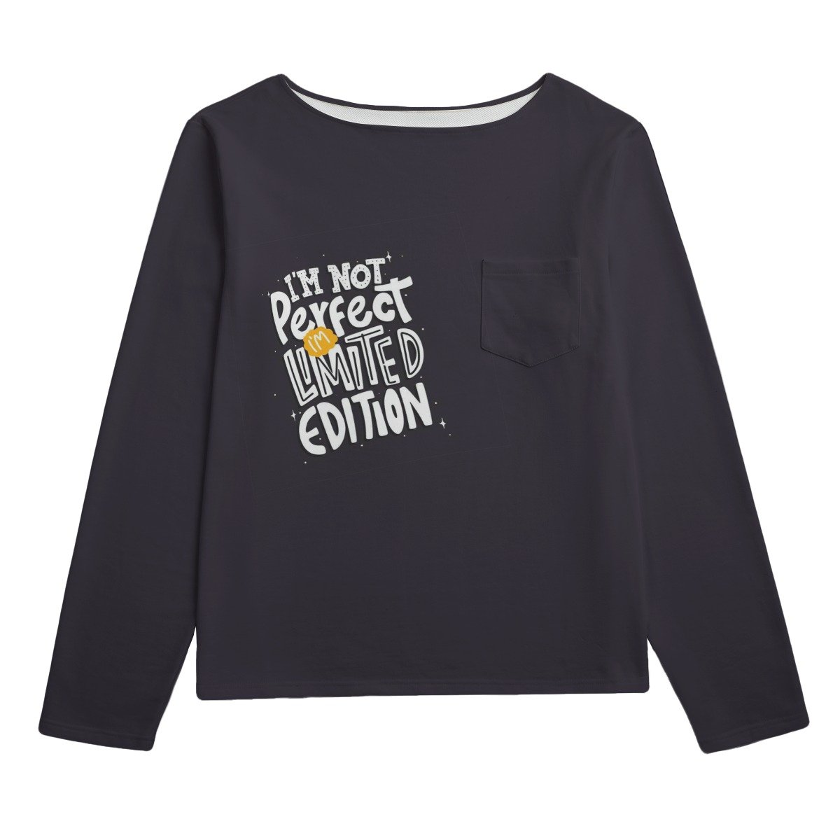 Limited Edition / Unisex Boat Neckline Cotton Sweatshirt - immagine 2