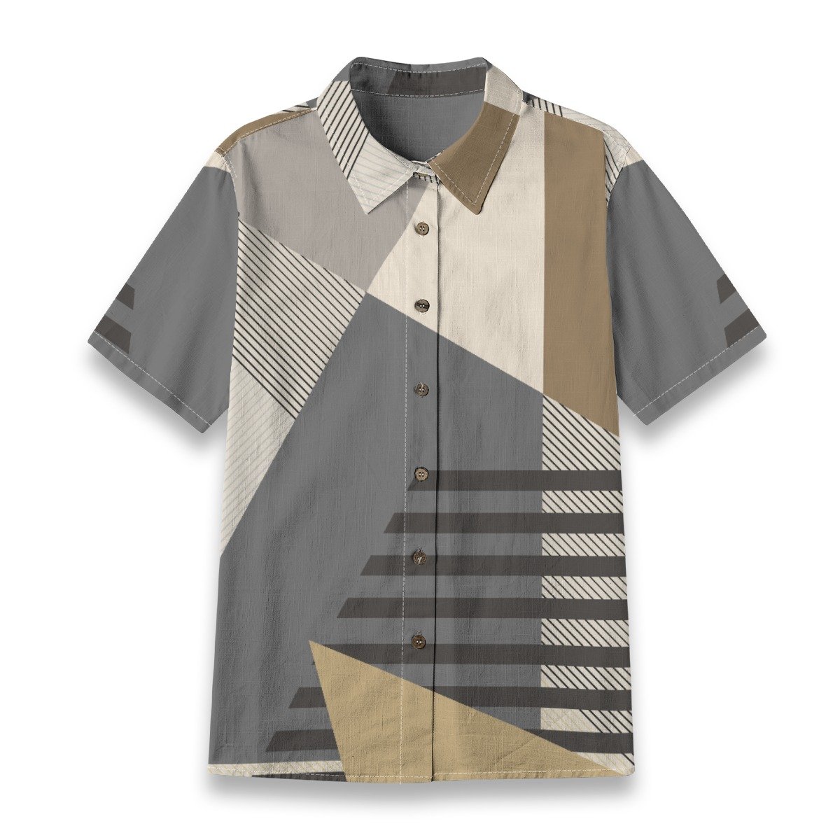 Classic Grey / Women's Cotton Shirt - immagine 2
