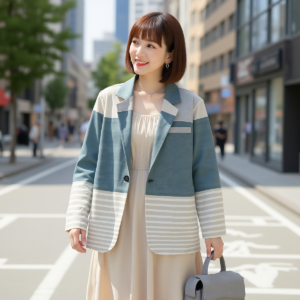 Greenblue / Women's Cotton Blazer