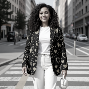 Hearts / Women's Cotton Blazer