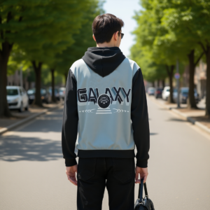 Galaxy / Unisex Cotton Hoodie With Zipper Closure