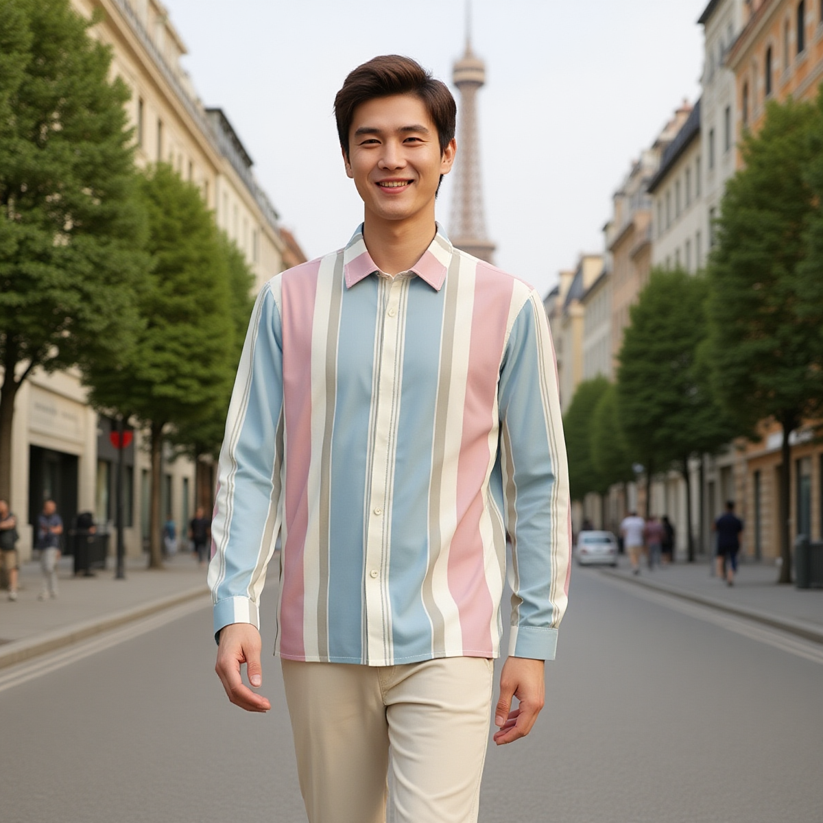 Rows / Men’s Long-sleeved Cotton Shirt