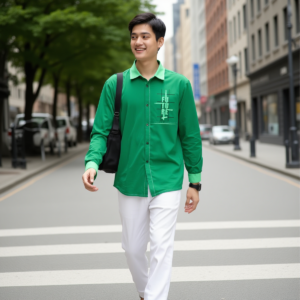 Future / Men’s Long-sleeved Cotton Shirt