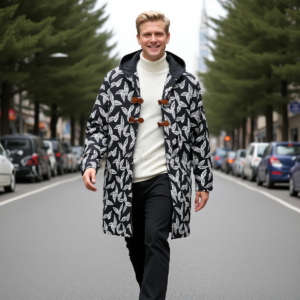 Leaves / Men's Cotton Greatcoat