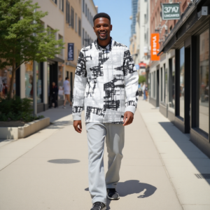 Scrape / Men’s Long-sleeved Cotton Shirt