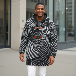 Stripe / Men's Cotton Greatcoat