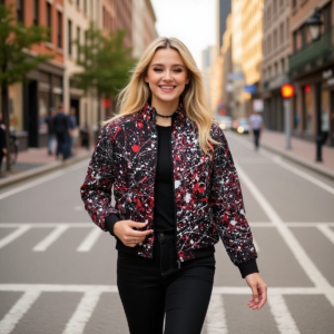 Pollock / Unisex Stand Up Collar Jacket With Raglan Sleeve