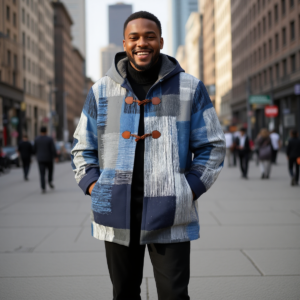 Blugrey / Men's Cotton Greatcoat