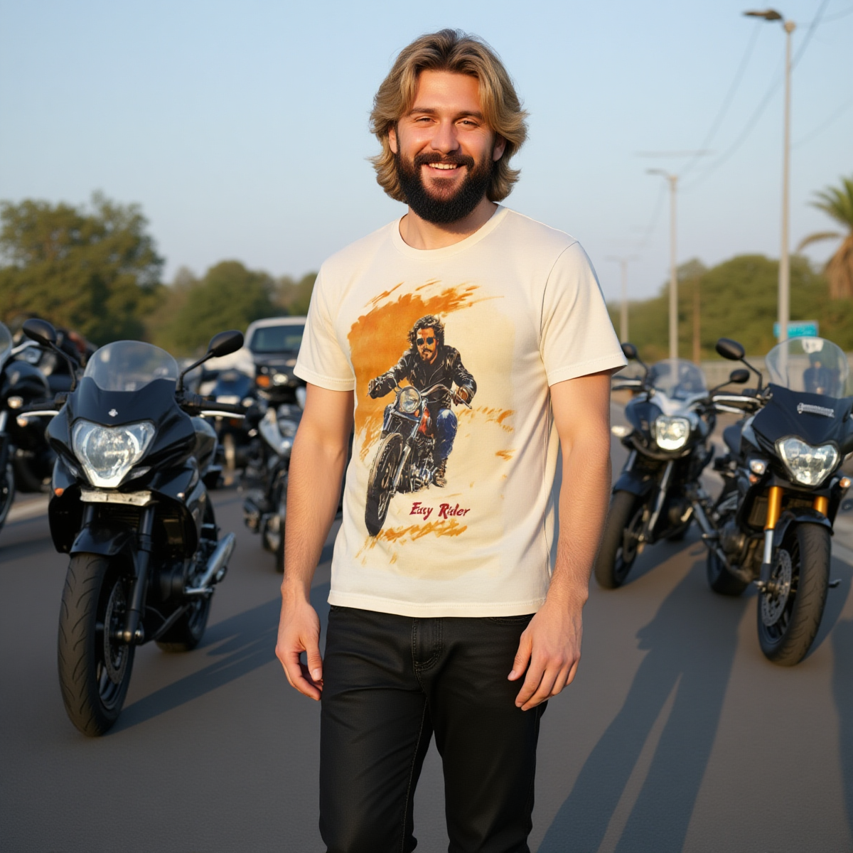 Easy Rider / Maglietta in puro cotone - immagine 4