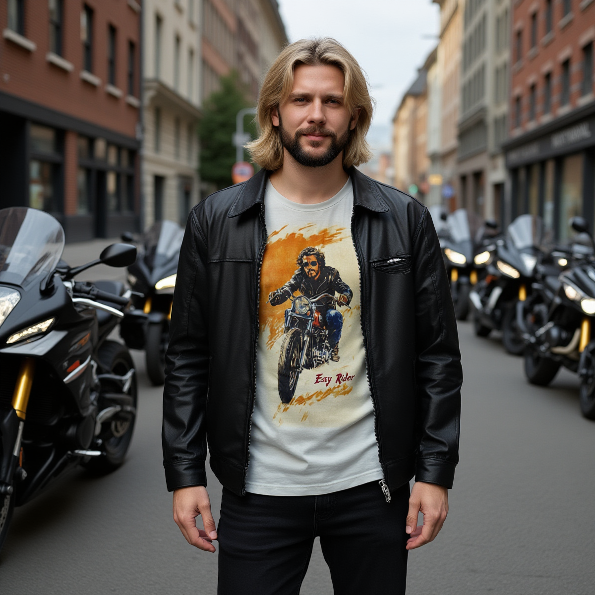 Easy Rider / Maglietta in puro cotone