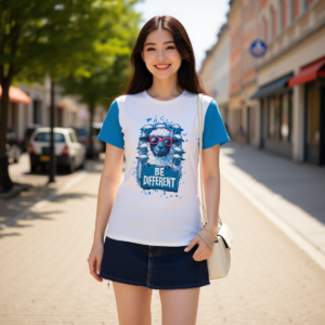 Different / Maglietta in puro cotone