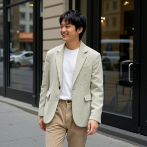 Granito / Blazer casual in puro cotone