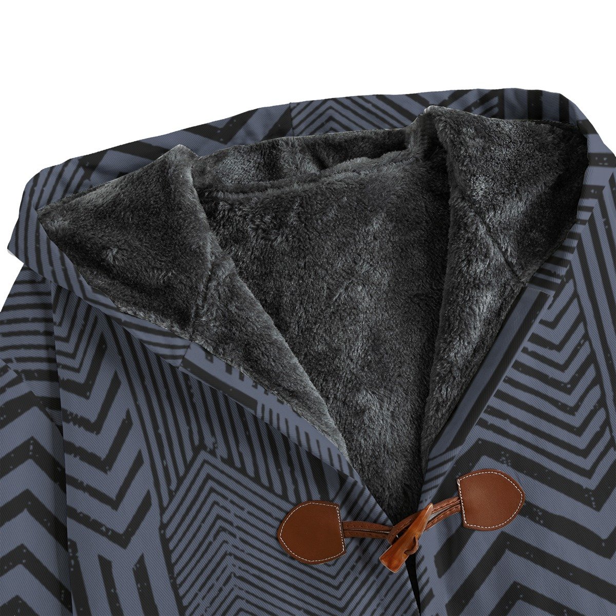 Grey / Men's Cotton Greatcoat - immagine 4