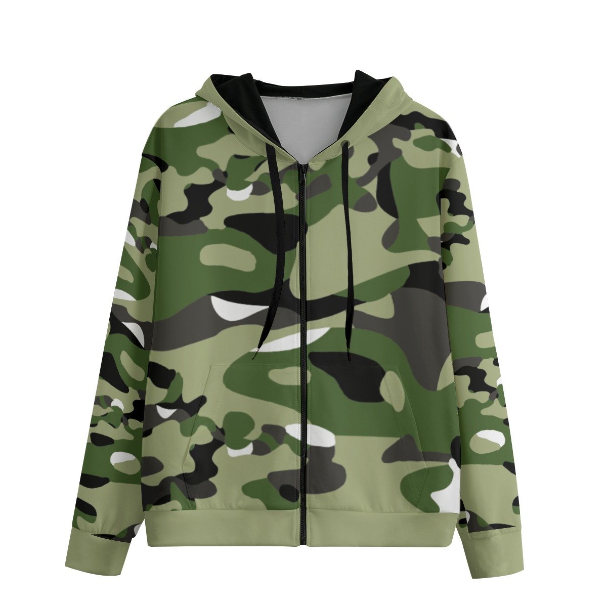 Soldier / Unisex Cotton Hoodie With Zipper Closure - immagine 2