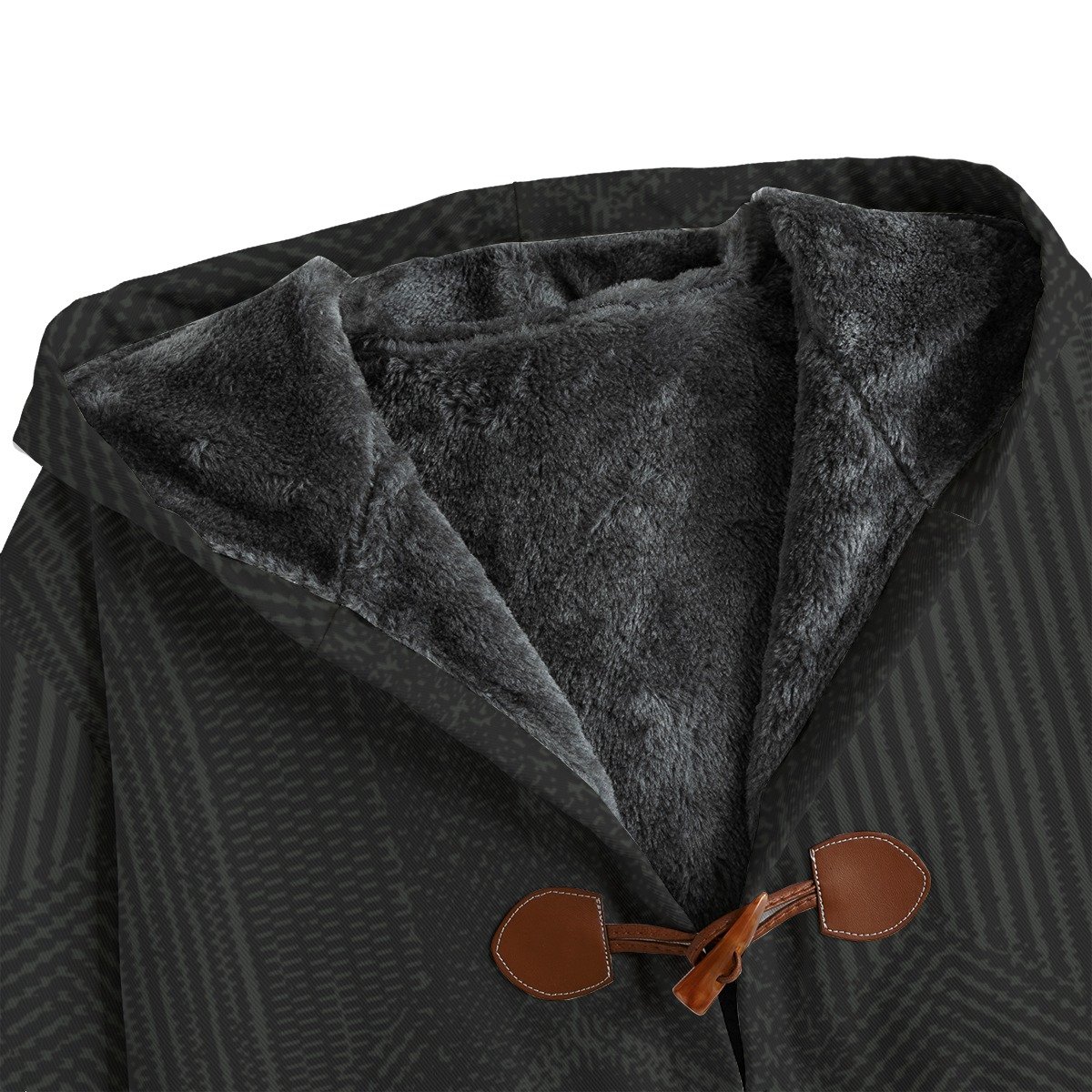 Black / Men's Cotton Greatcoat - immagine 4