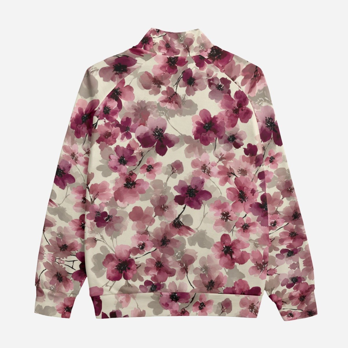 Flora / Unisex Stand Up Collar Jacket With Raglan Sleeve - immagine 3