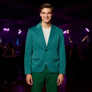 Smeraldo / Blazer casual in puro cotone