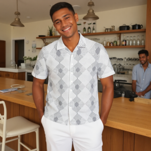 Quadri / Camicia hawaiana in cotone