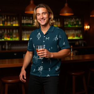Alpha / Camicia hawaiana in cotone